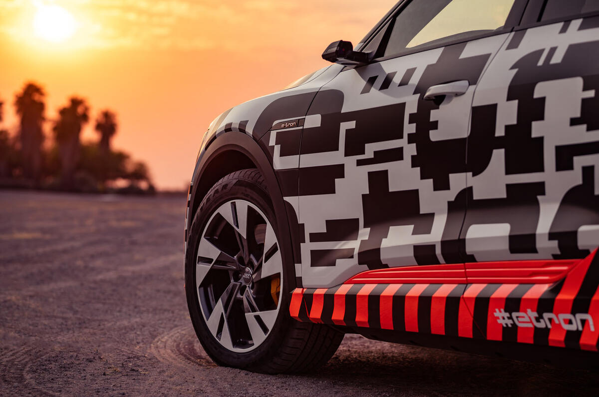 Audi e-Tron 2019 prototype first drive review - alloy wheels