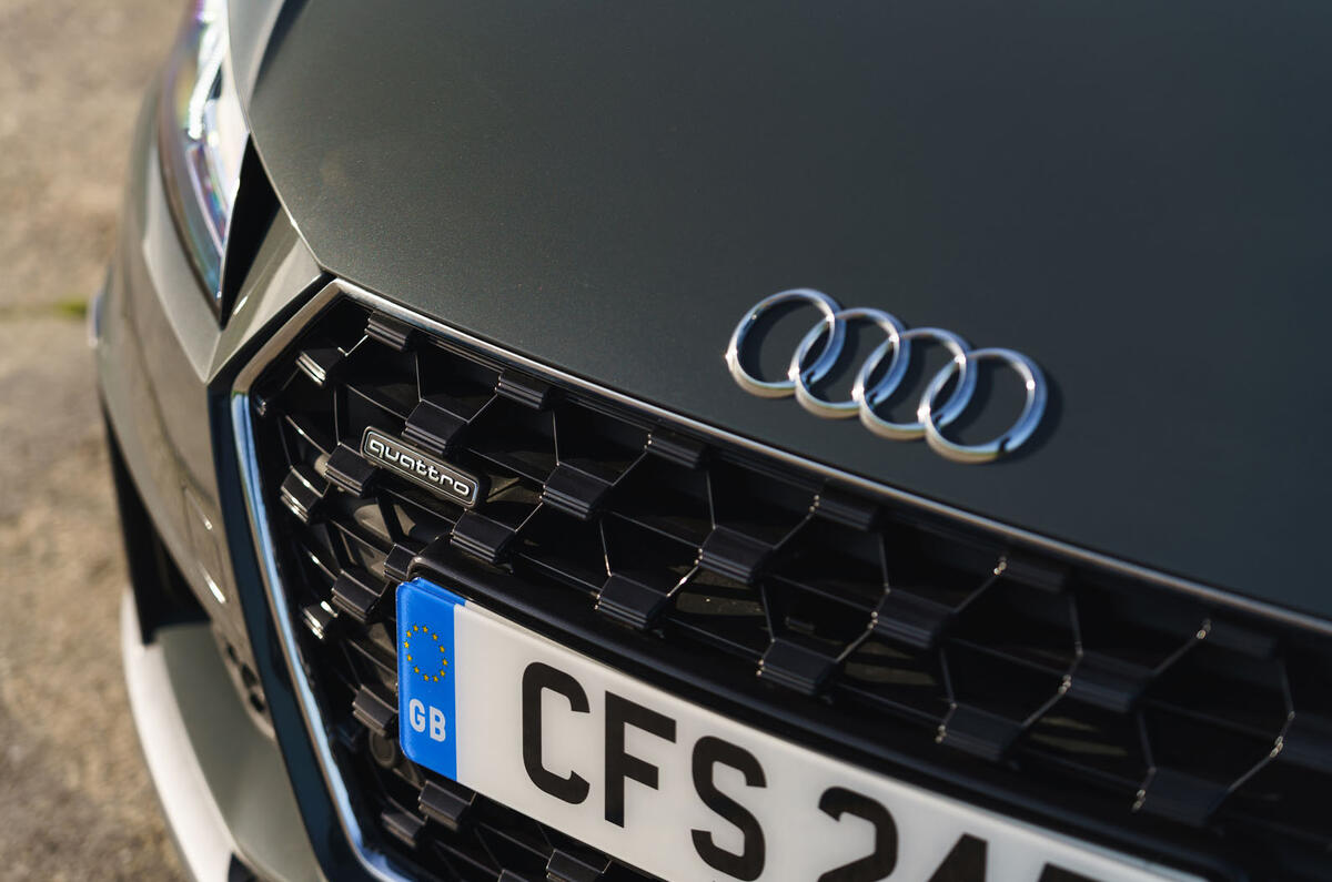 Audi TT Roadster 2019 UK first drive review - nose