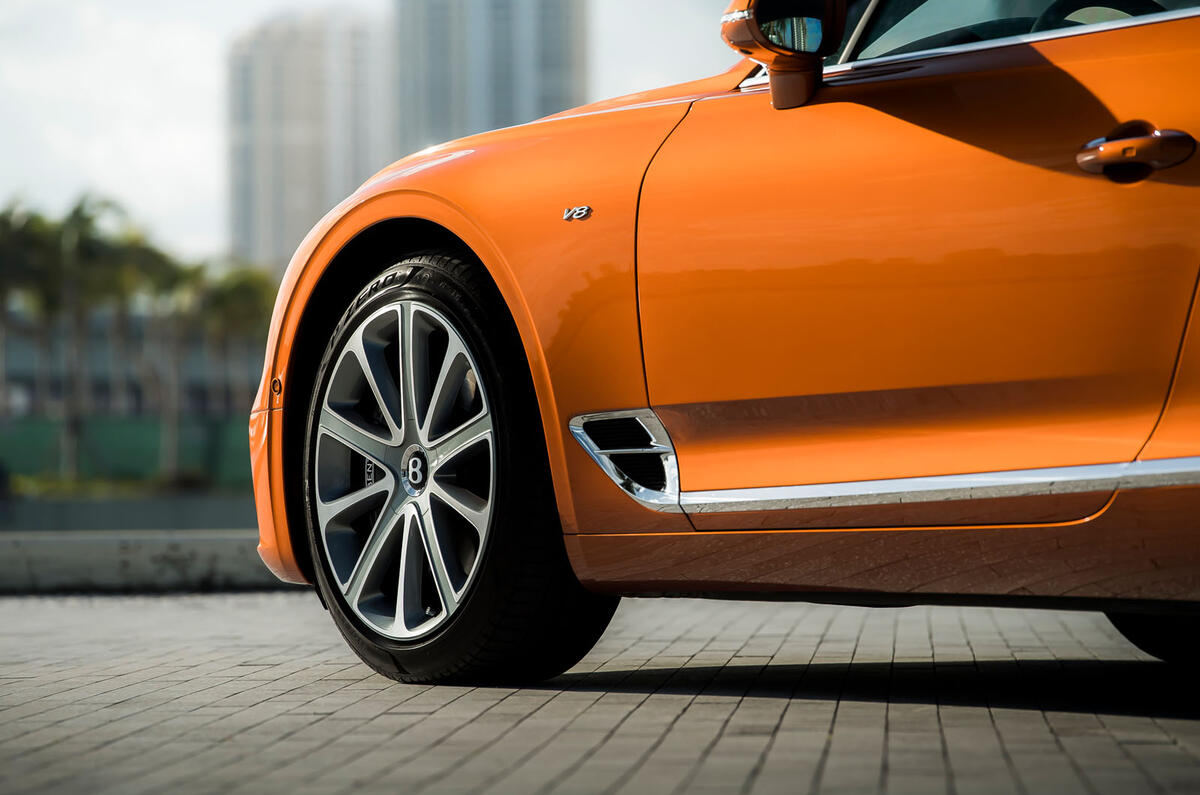 Bentley Continental GT V8 2019 first drive review - alloy wheels