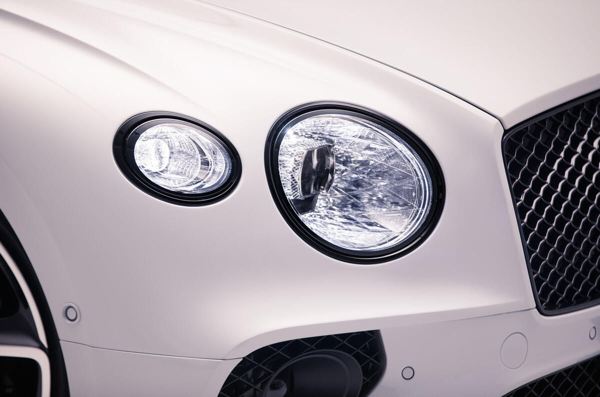 Bentley Continental GT convertible 2019 first drive review - headlights