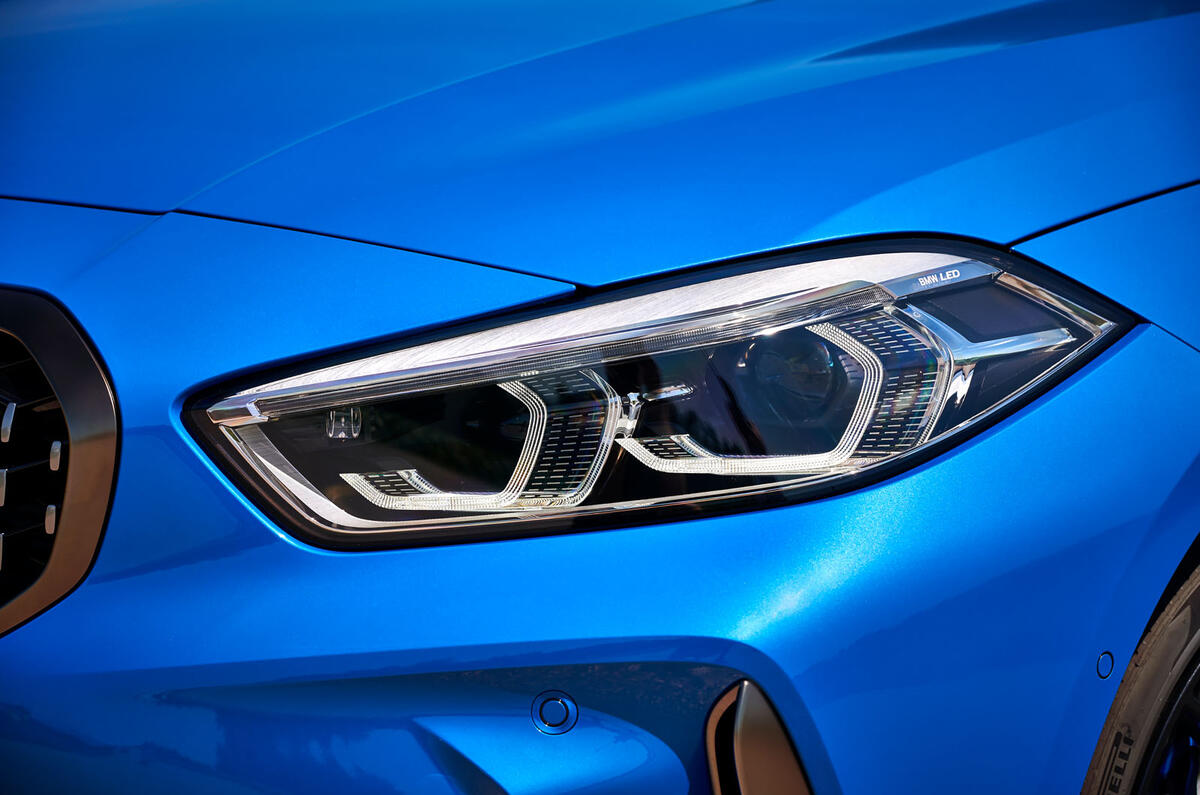 BMW 1 Series M135i 2019 first drive review - headlights