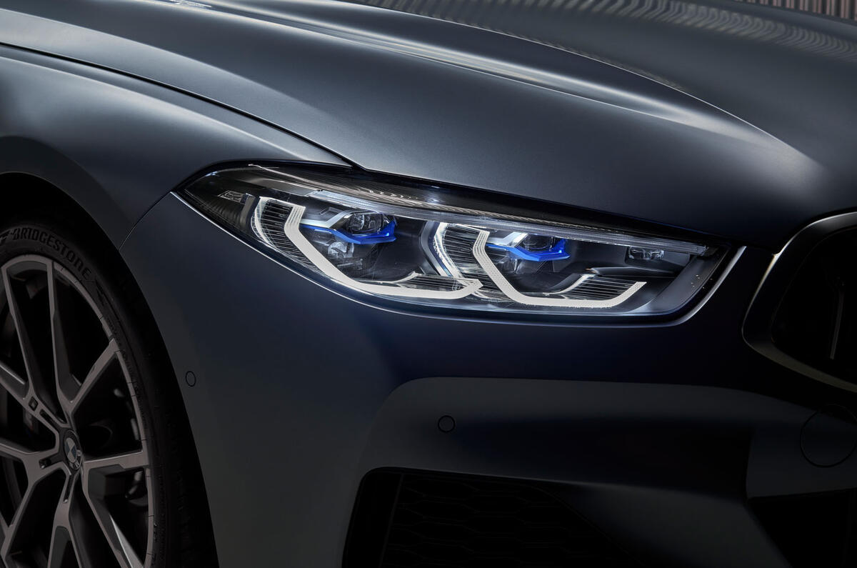 BMW 8 Series Gran Coupe 2019 first drive review - headlights