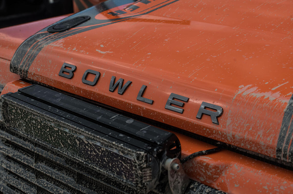 Bowler Bulldog 2018 first drive review front badge