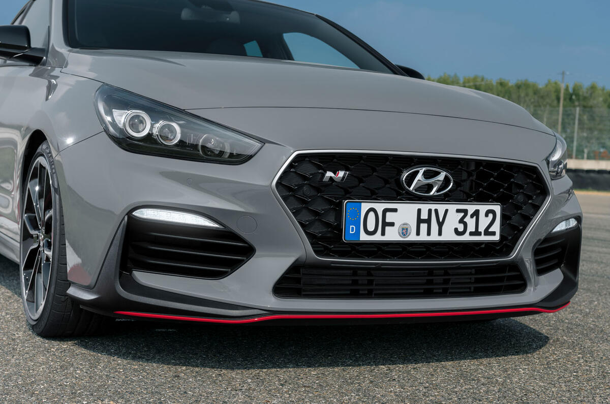 Hyundai i30 Fastback N 2019 first drive review - nose