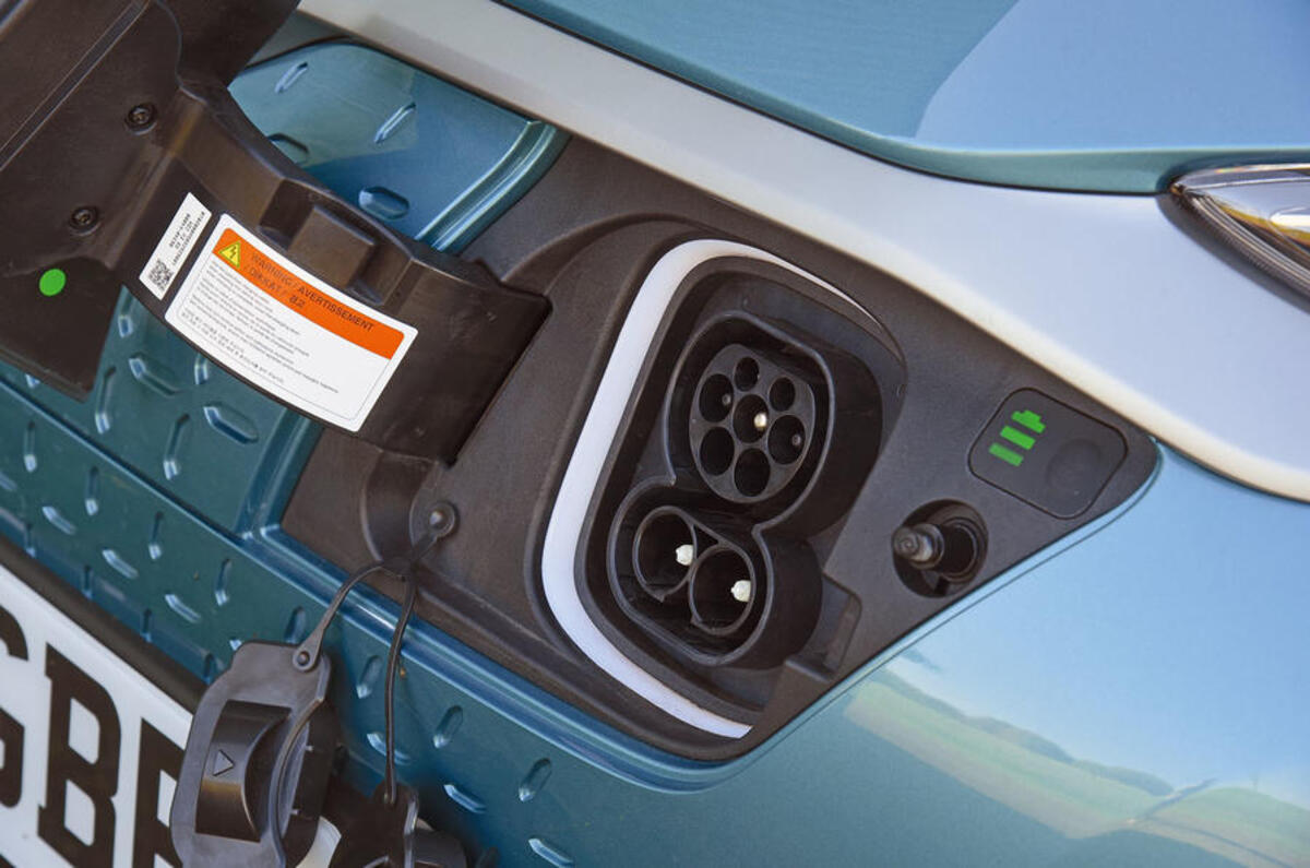 Hyundai Kona electric charging port
