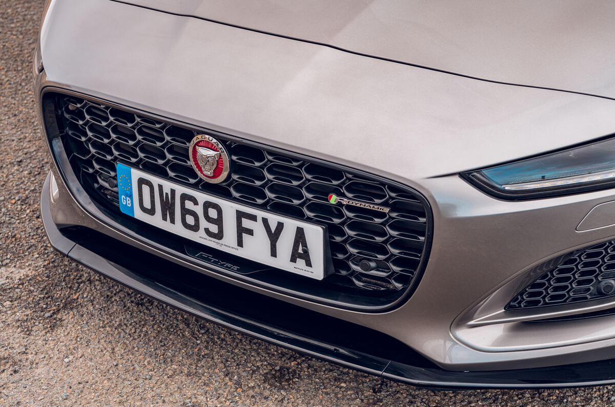 Jaguar F-Type 2020 UK first drive review - front grille