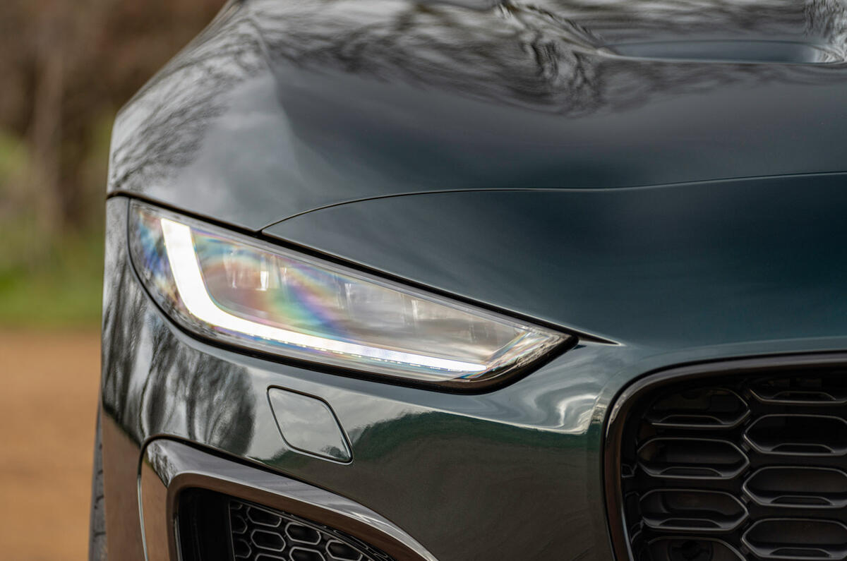 4 Jaguar F Type P450 Convertible 2022 UK first drive review headlights