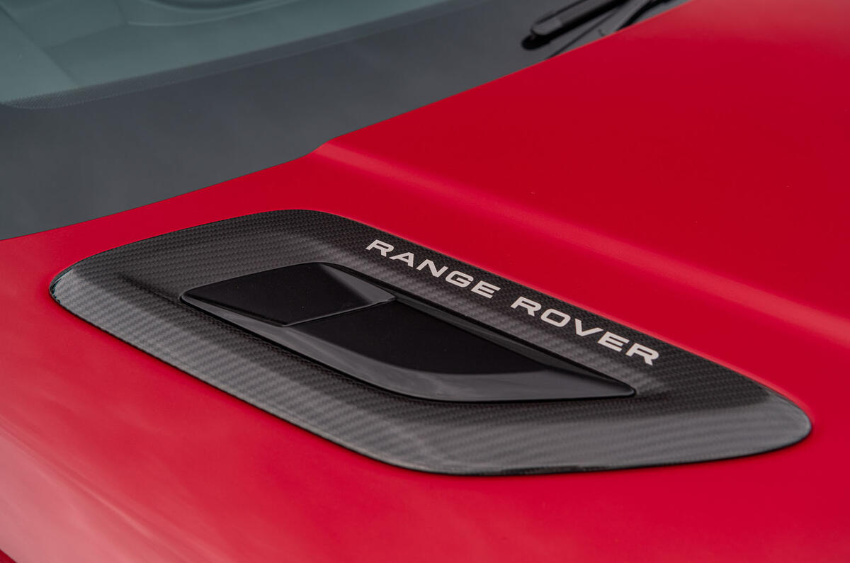 Land Rover Range Rover Sport HST 2019 UK first drive review - bonnet vent