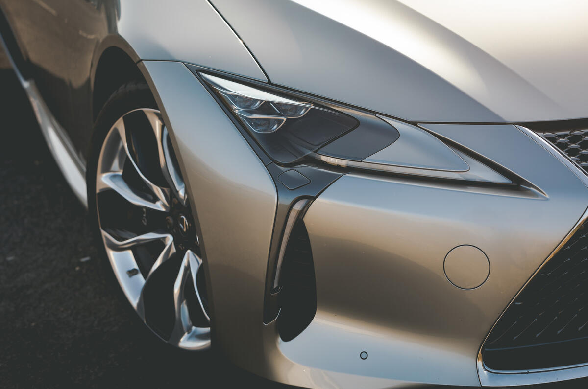 Lexus LC Convertible 2020 UK first drive review - headlights