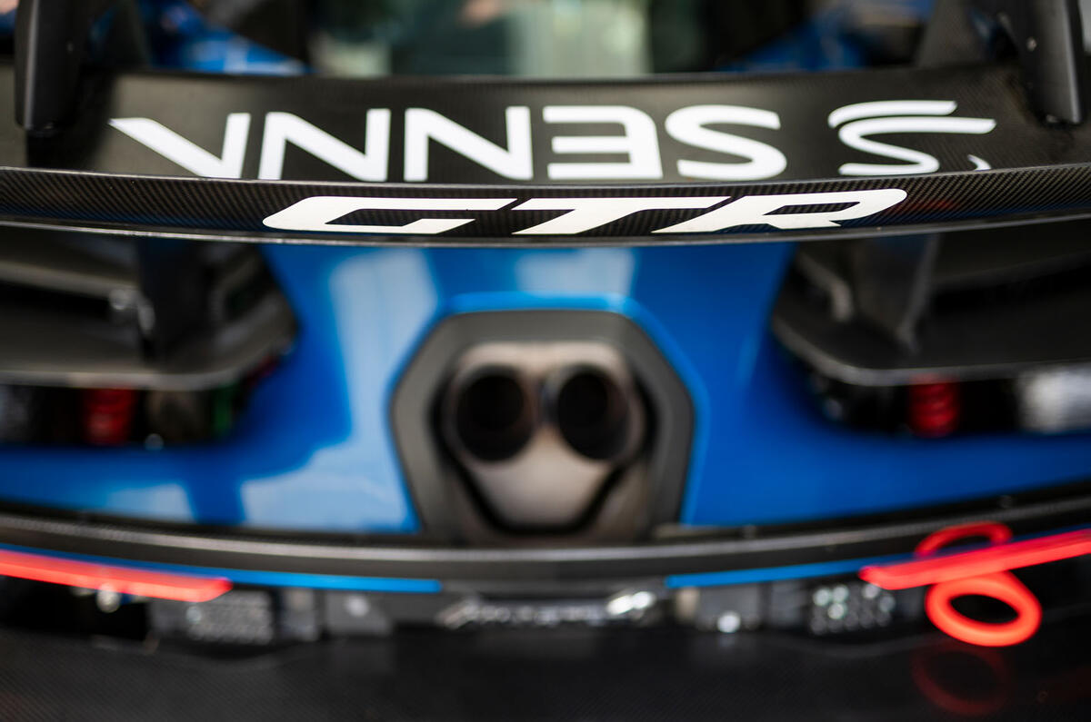 McLaren Senna GTR 2019 first drive review - rear wing