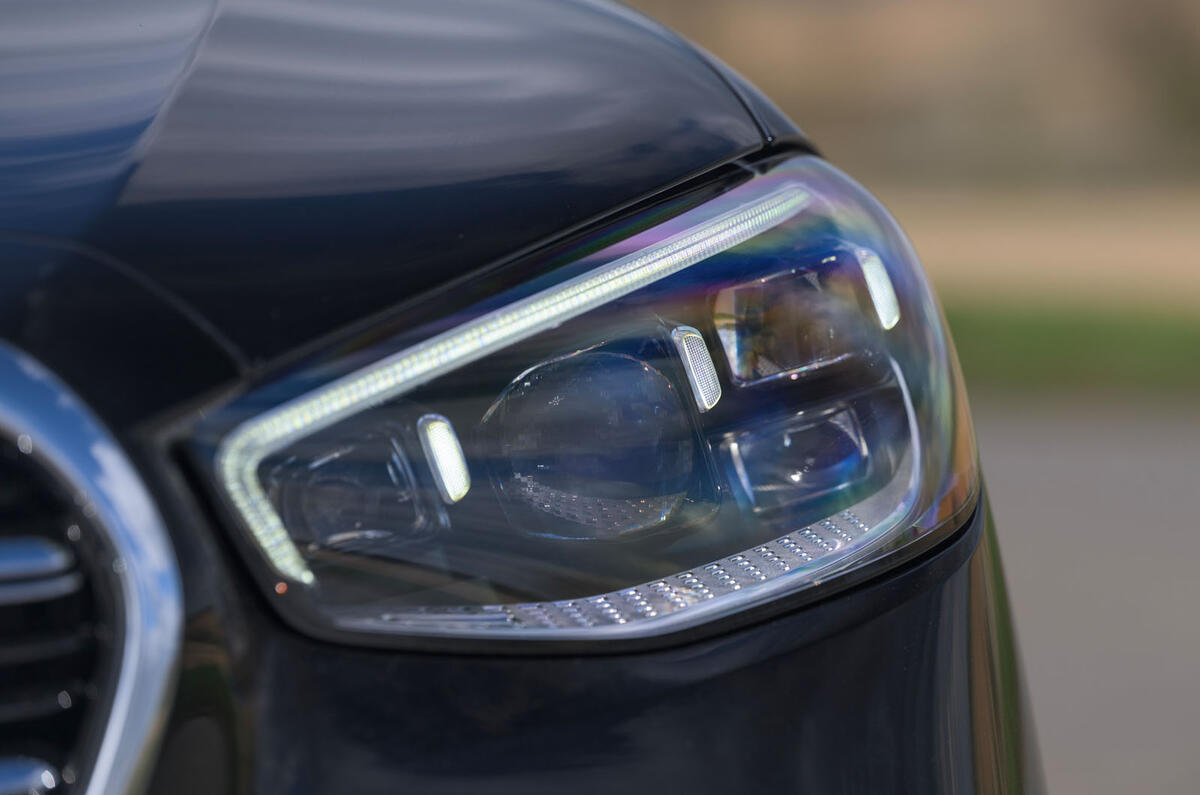 4 Mercedes S Class S400d 2021 UK FD headlights