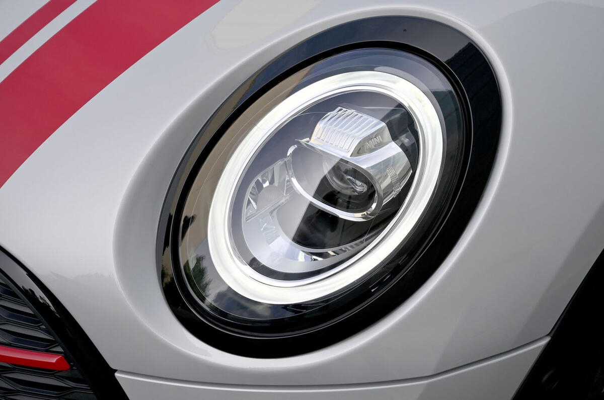 Mini Clubman John Cooper Works 2019 first drive review - headlights