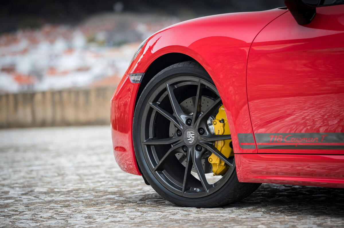 Porsche Cayman T 2019 first drive review - alloy wheels