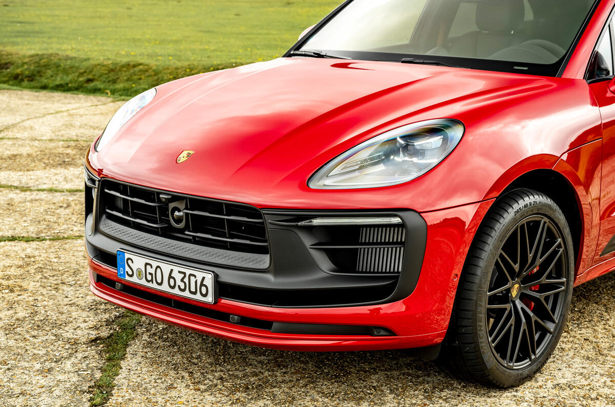 4 Porsche Macan GTS 2021 UK LHD first drive nose