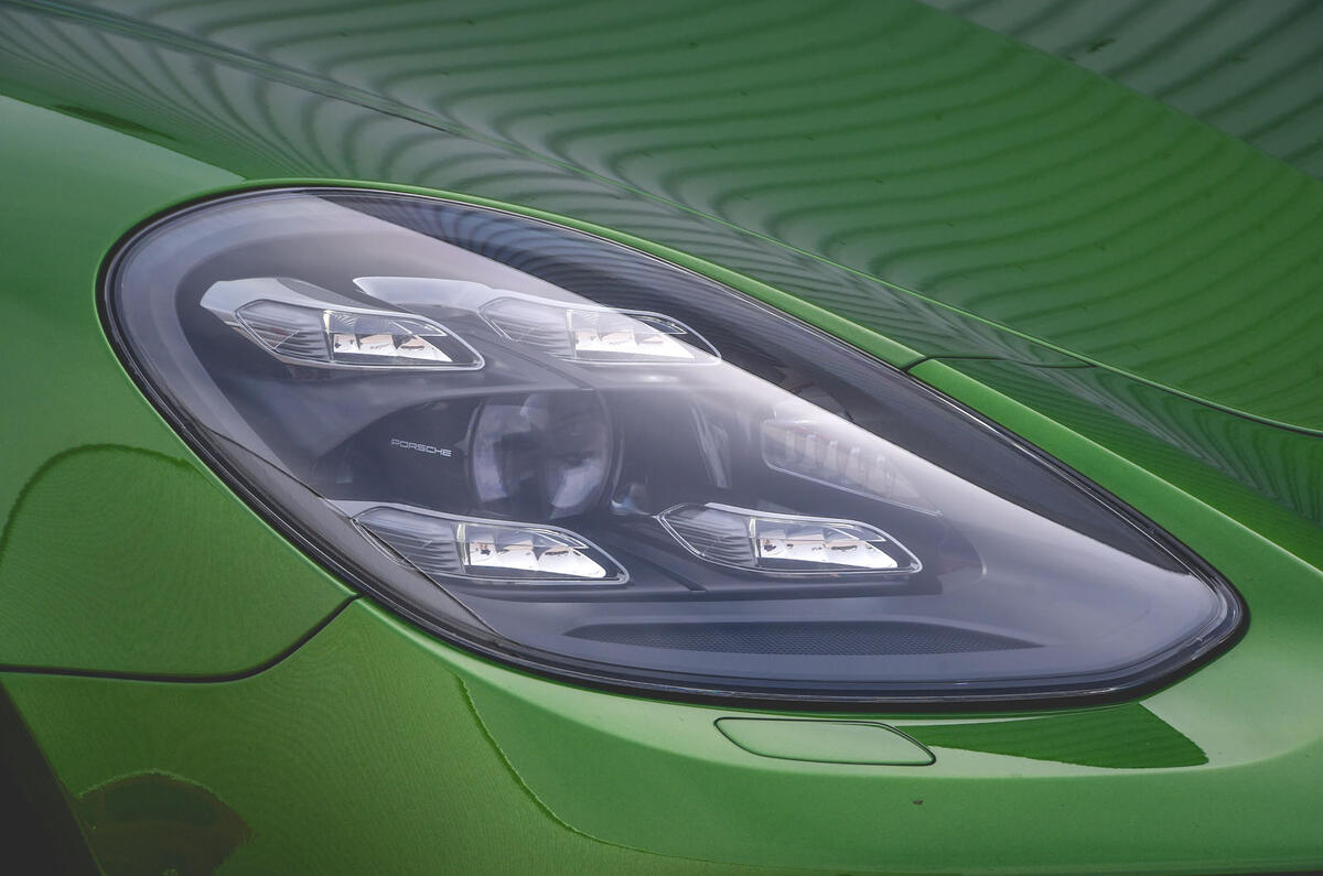 Porsche Panamera GTS 2019 UK first drive review - headlights