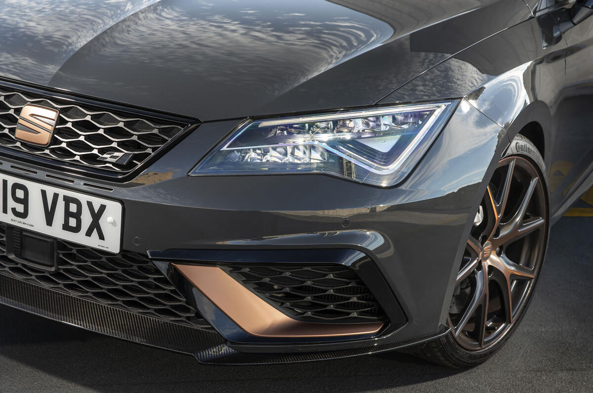 Seat Leon Cupra R ST Abt 2019 UK first drive review - headlights