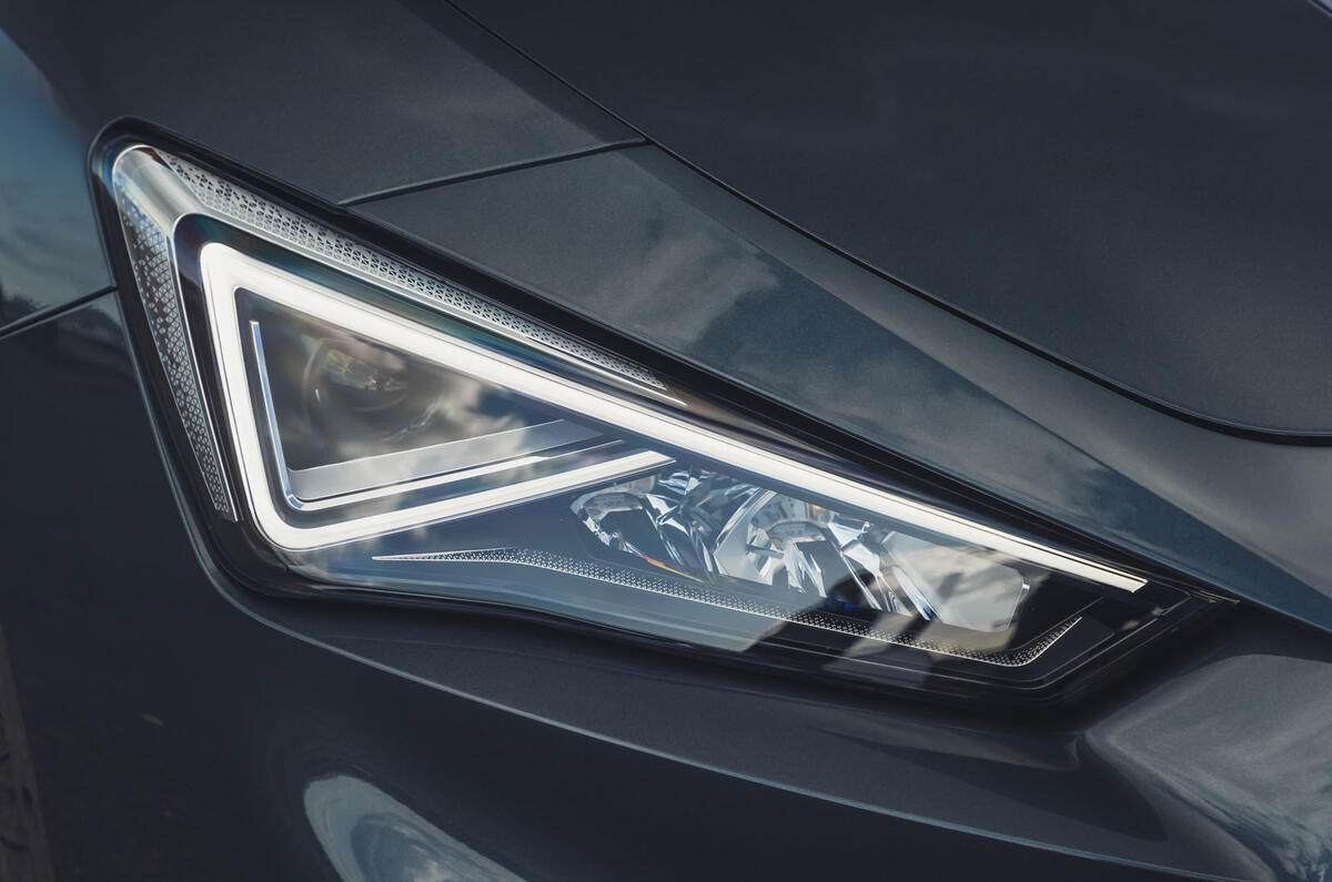 Seat Leon eHybrid FR 2020 UK first drive review - headlights
