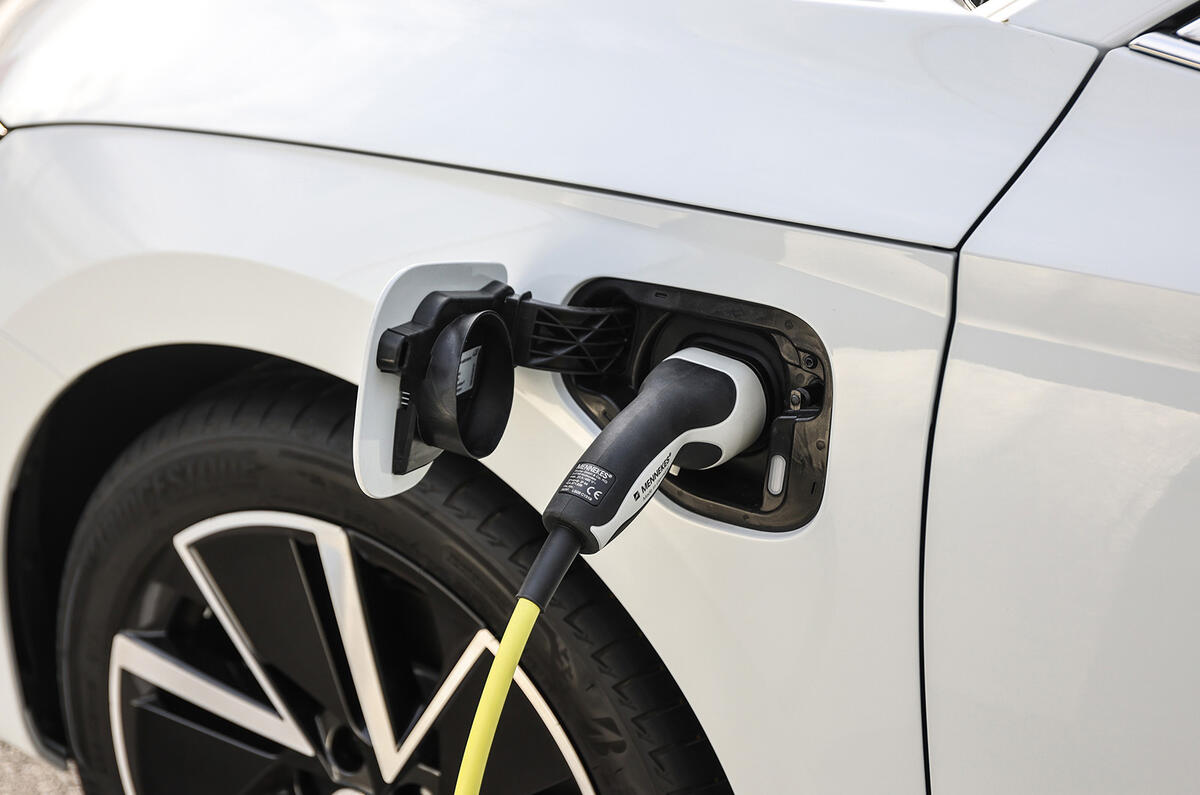 Skoda Octavia IV 2020 first drive review - charging port