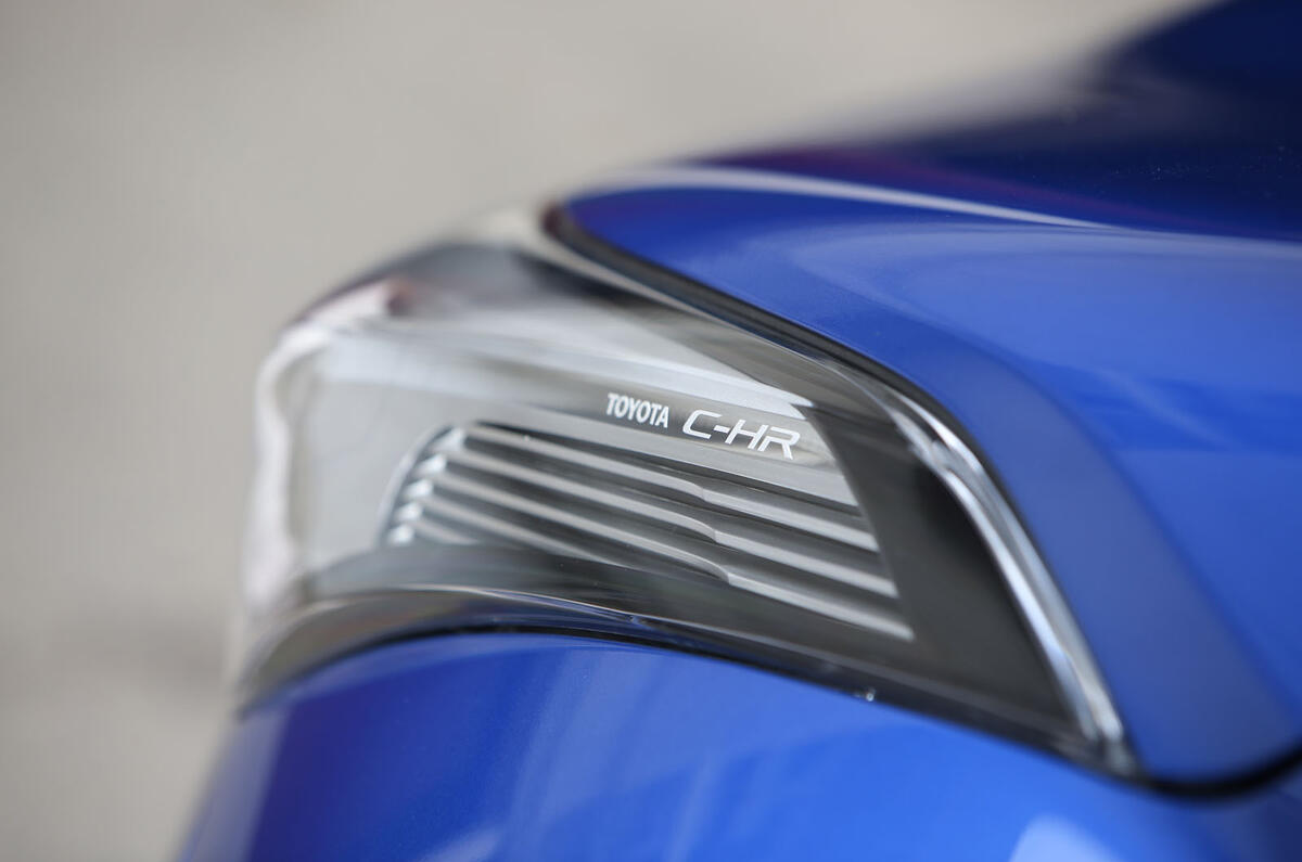 Toyota C-HR 2018 long-term review headlight detail