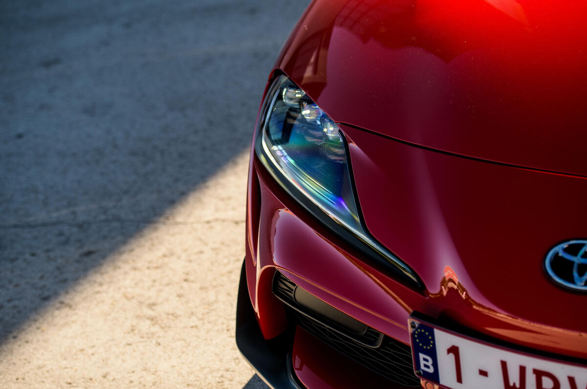 Toyota GR Supra 2019 first drive review - headlights