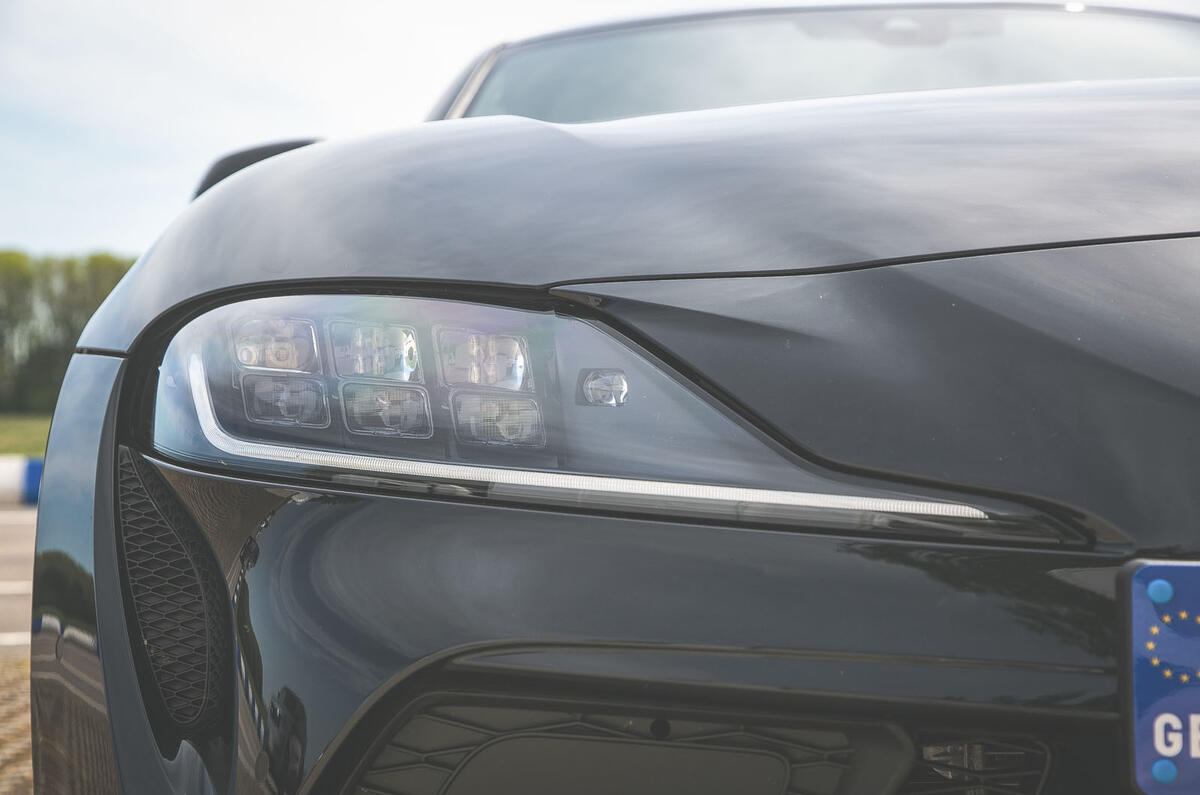 Toyota Supra 2019 UK first drive review - headlights