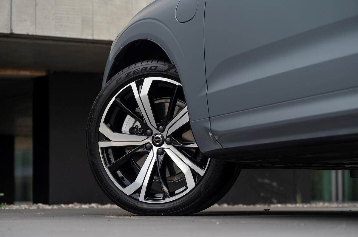 4 Volvo XC60 T8 PHEV 2021 first drive review alloy wheels