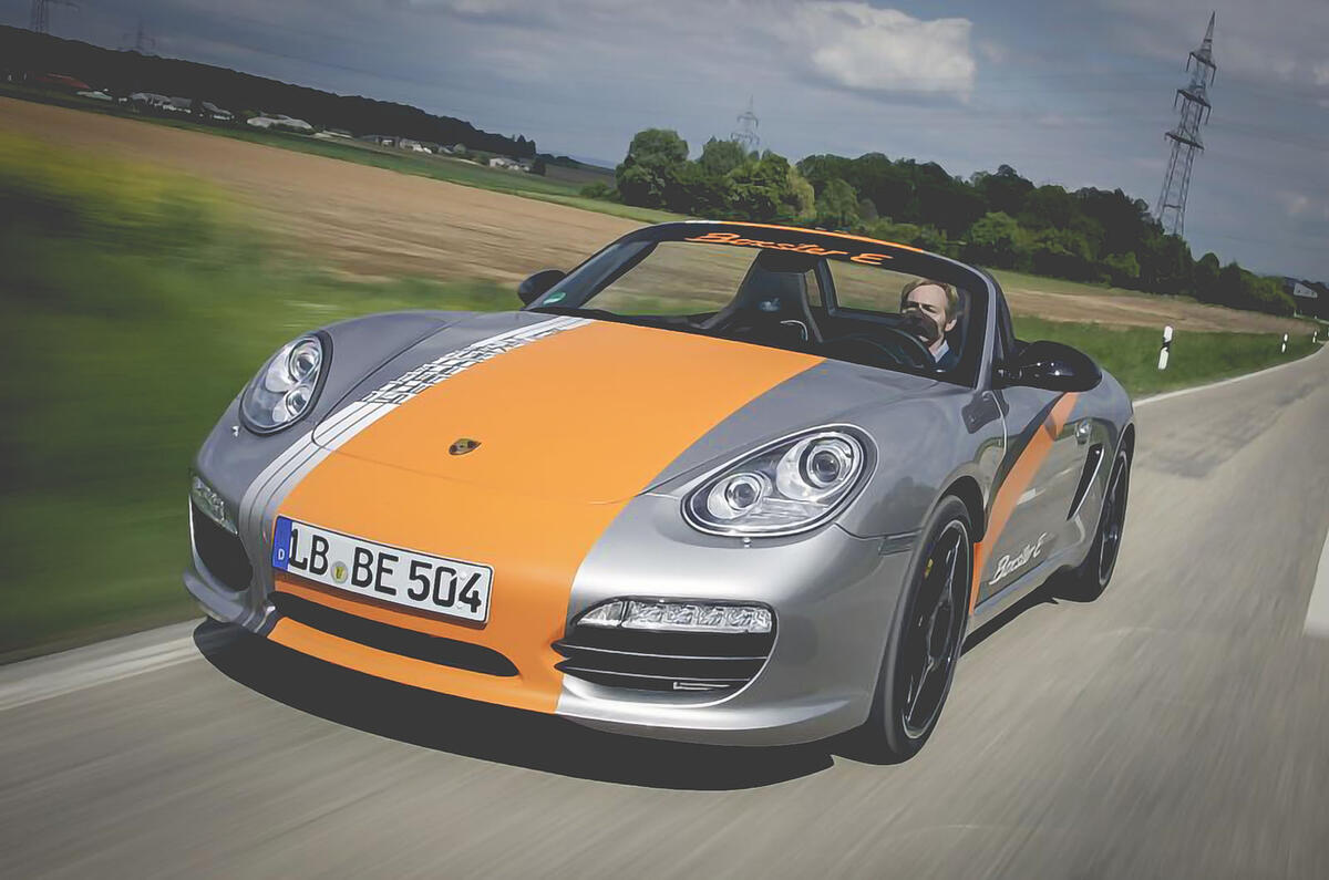 2011 Porsche Boxster E hero front