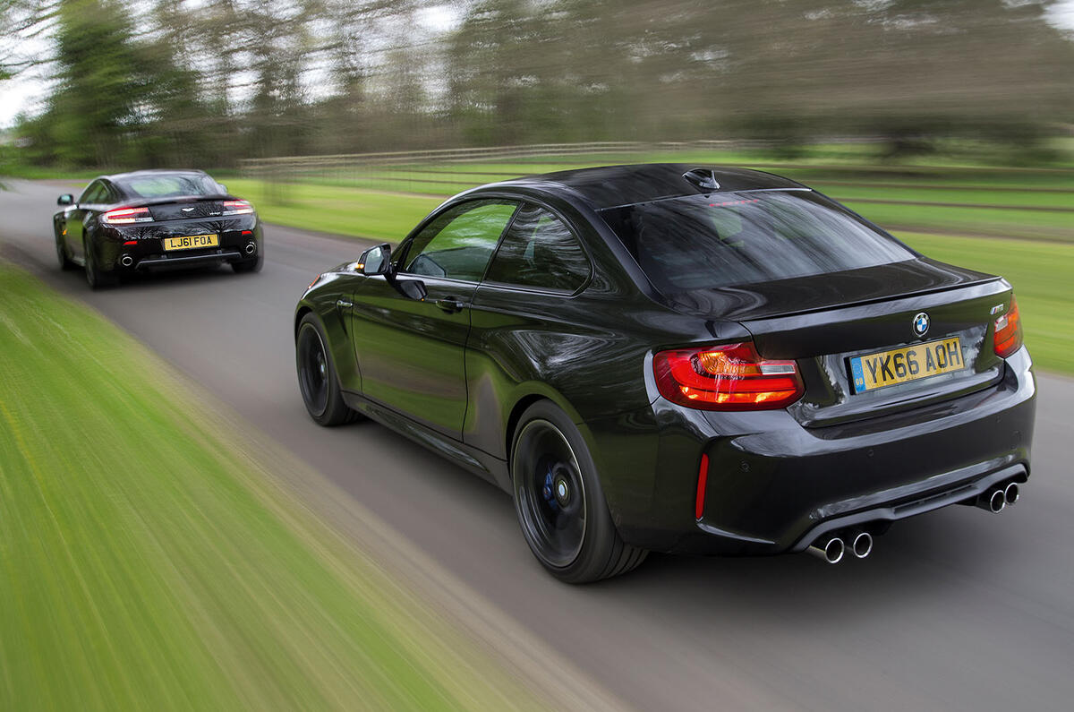 Head-to-head: new BMW M2 vs used Aston Martin V8 Vantage | Autocar
