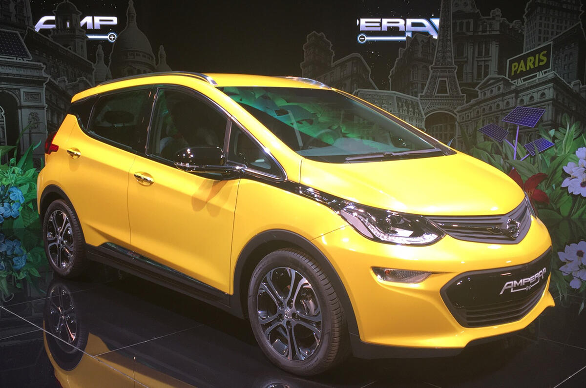 Opel Ampera-e at the Paris motor show 2016 - show report and gallery