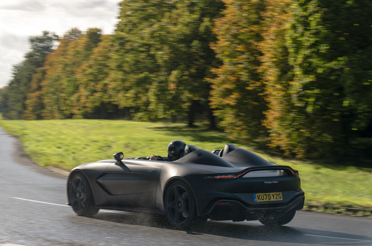 New Aston Martin V12 Speedster begins final test programme | Autocar
