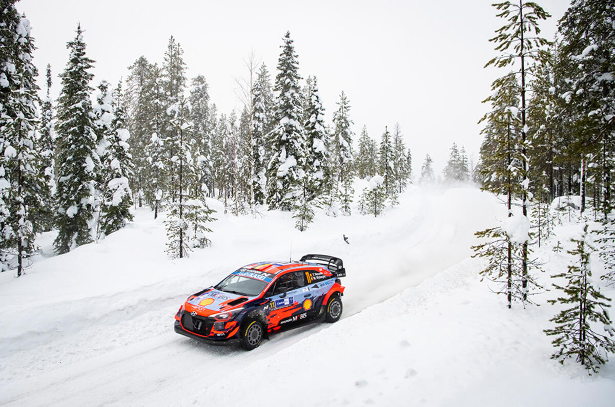 Hyundai s Ott Tanak Wins WRC Arctic Rally Autocar