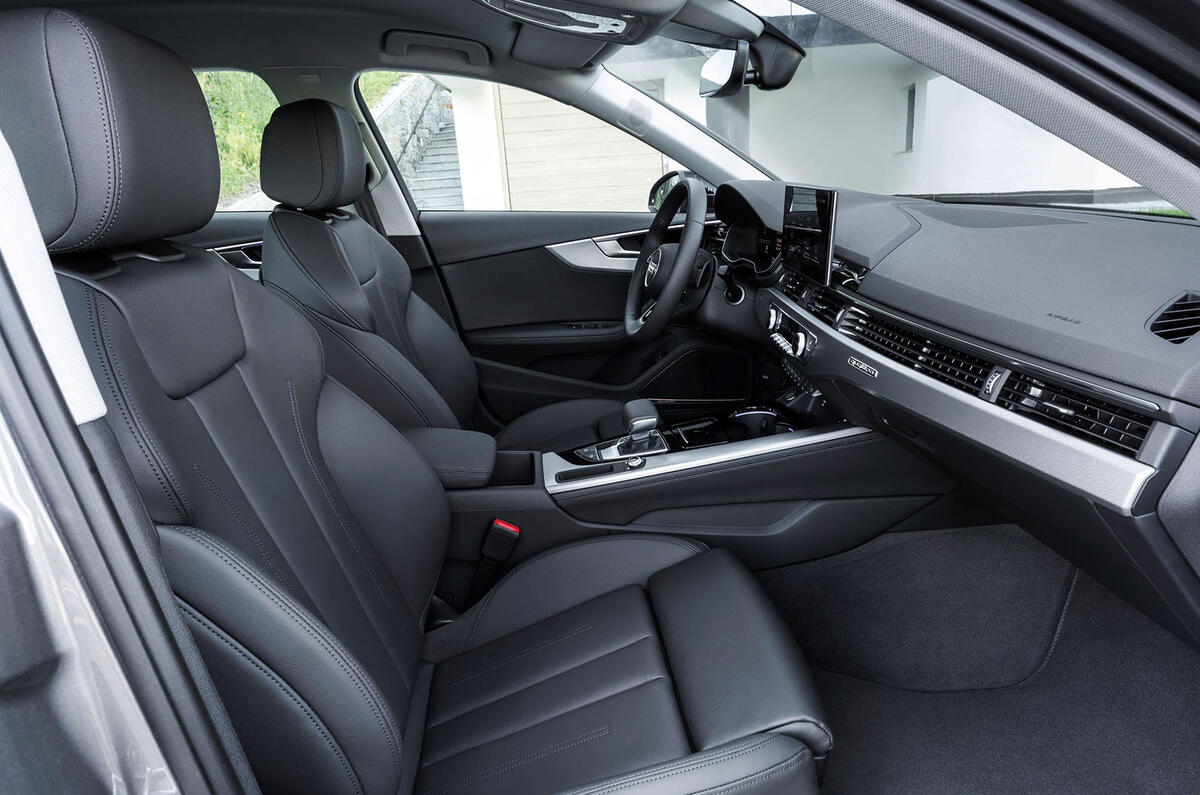 Audi A4 2019 first drive review - front seats