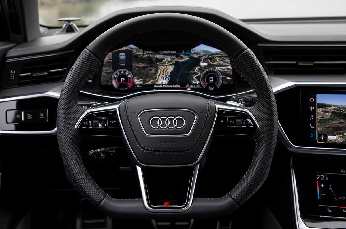 Audi A6 2018 review steering wheel