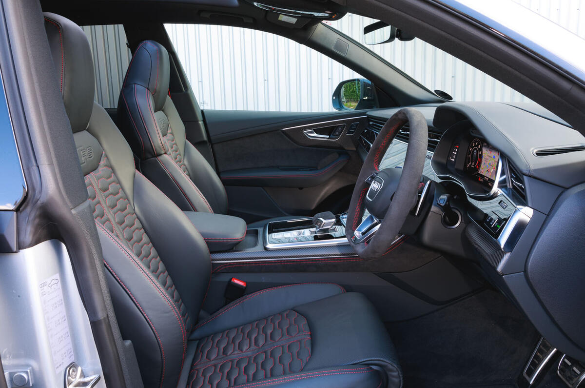 Audi RS Q8 2020 UK first drive review - cabin