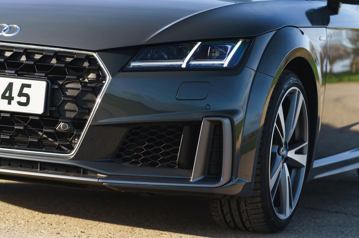 Audi TT Roadster 2019 UK first drive review - front bumper