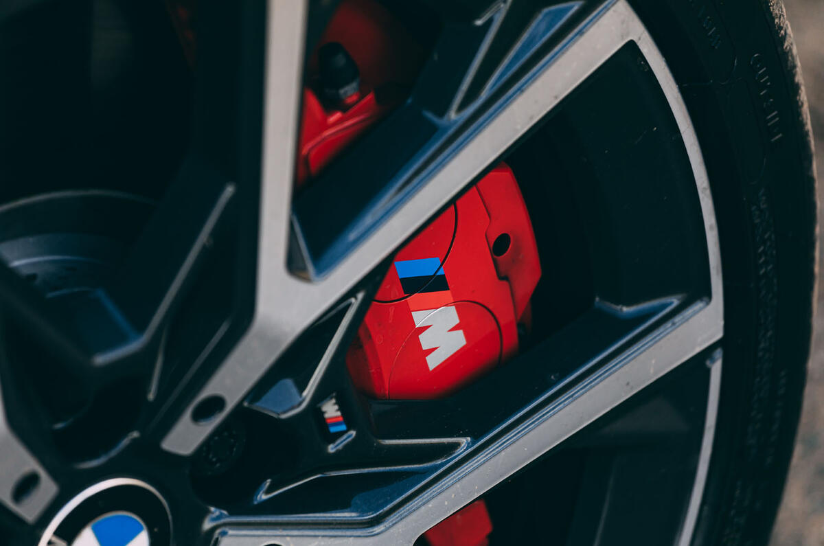 5 BMW 1 Series 128ti 2021 UK first drive review brake calipers