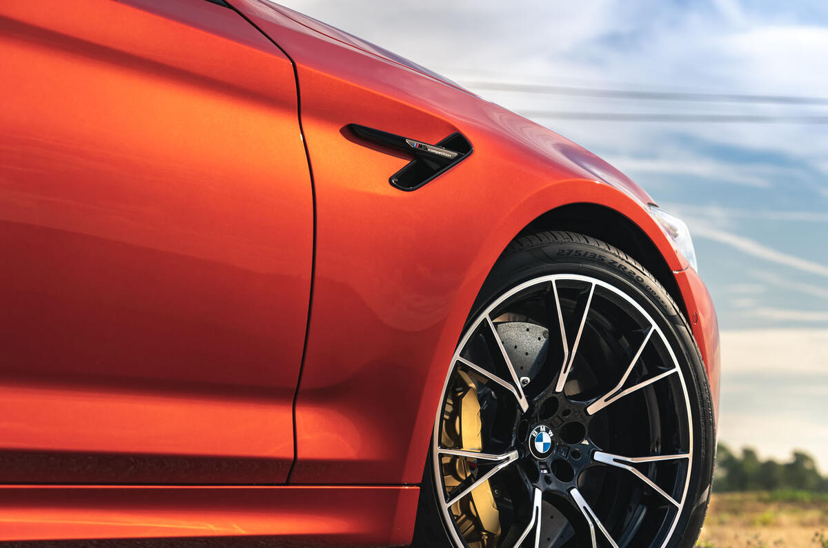 BMW M5 Competition 2020 UK first drive review - alloy wheels