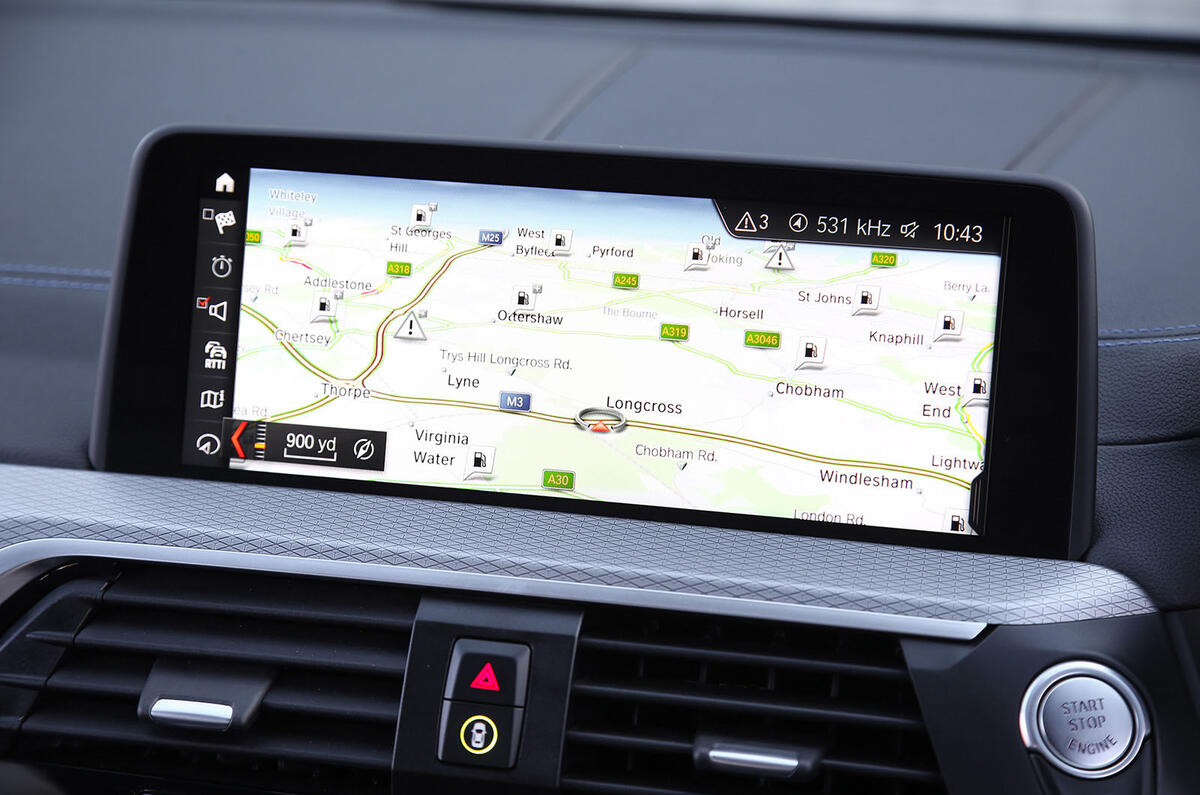 BMW X3 xDrive30e 2020 UK first drive review - infotainment