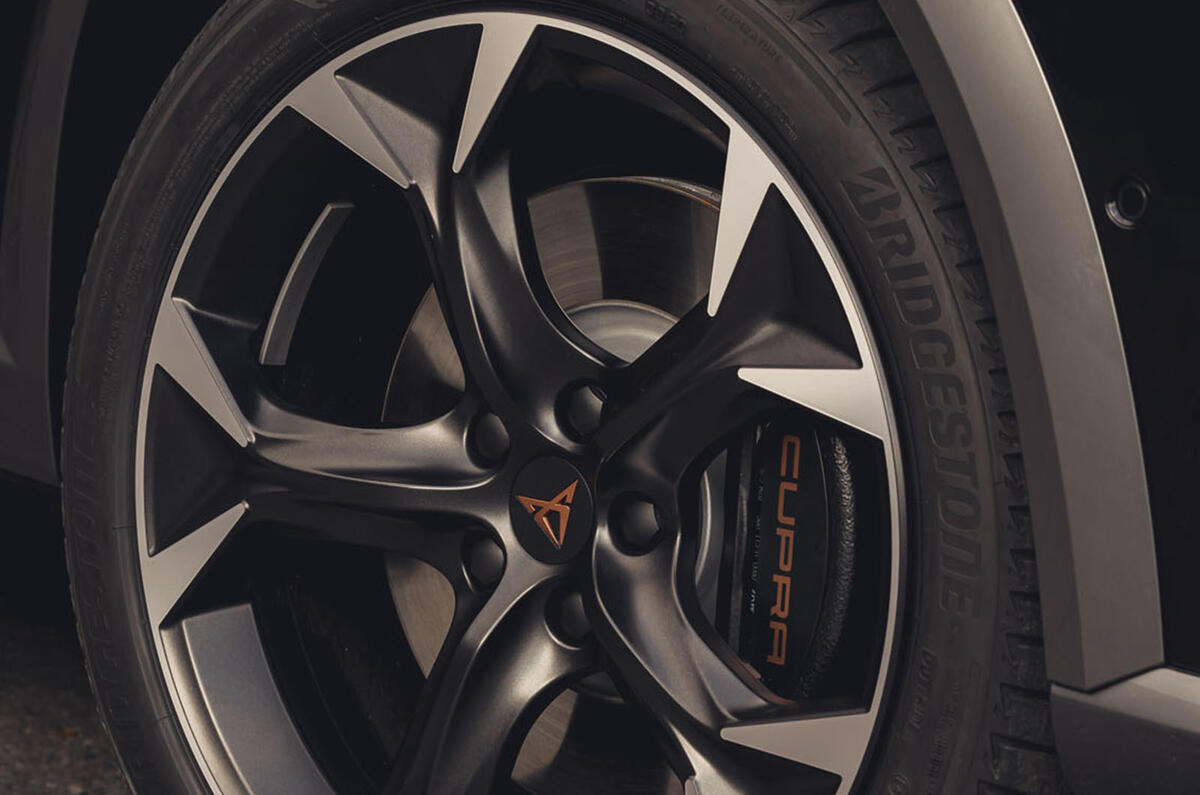 5 Cupra Formentor VZ2 2021 UK first drive brake calipers