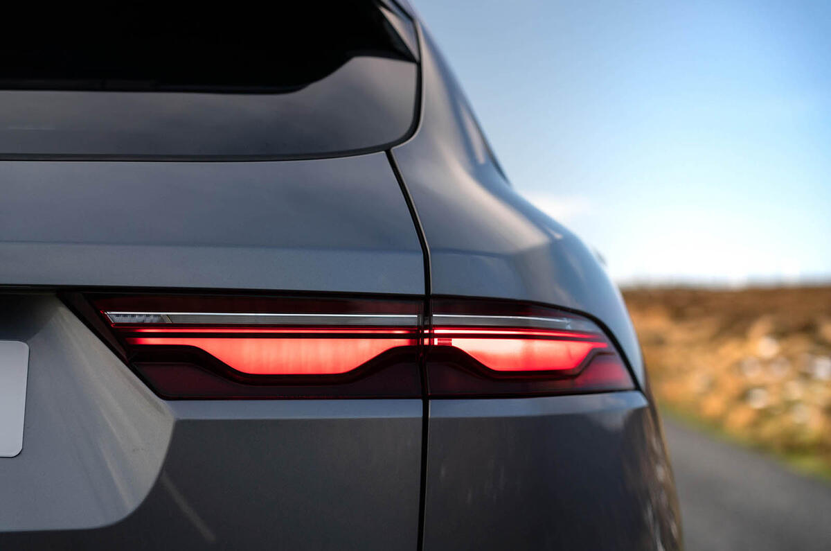 5 Jaguar F Pace 2021 UK first drive review rear lights