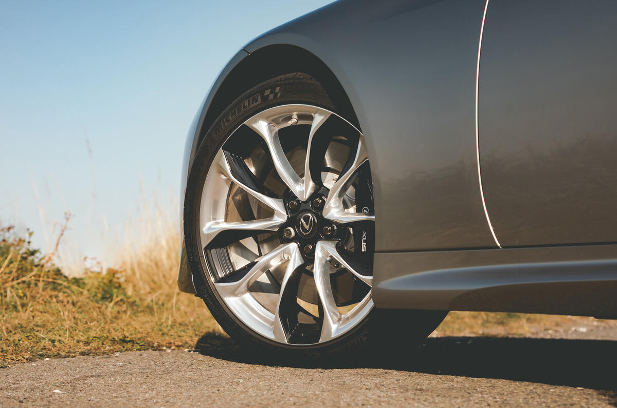 Lexus LC Convertible 2020 UK first drive review - alloy wheels