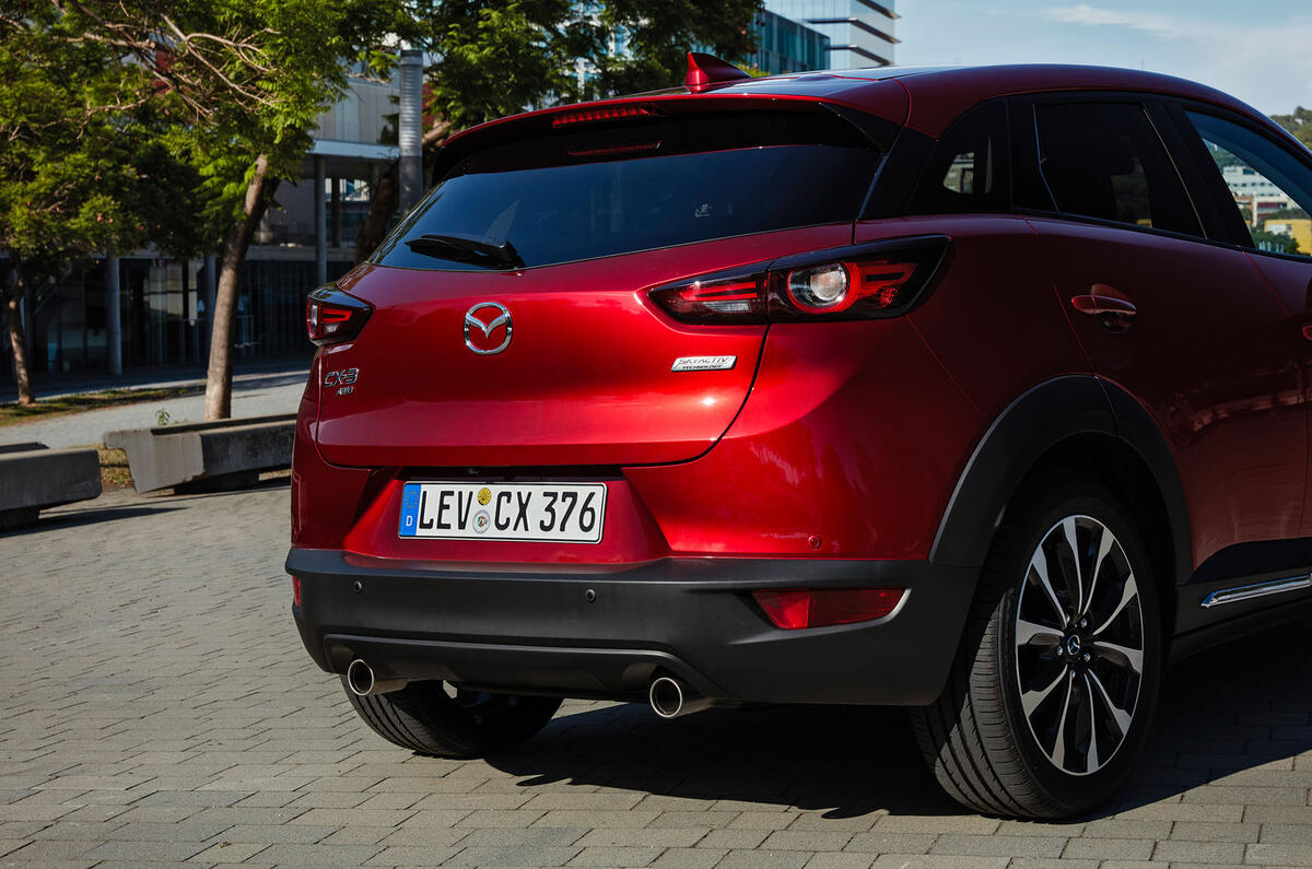Mazda CX-3 2018 first drive review rear bumper