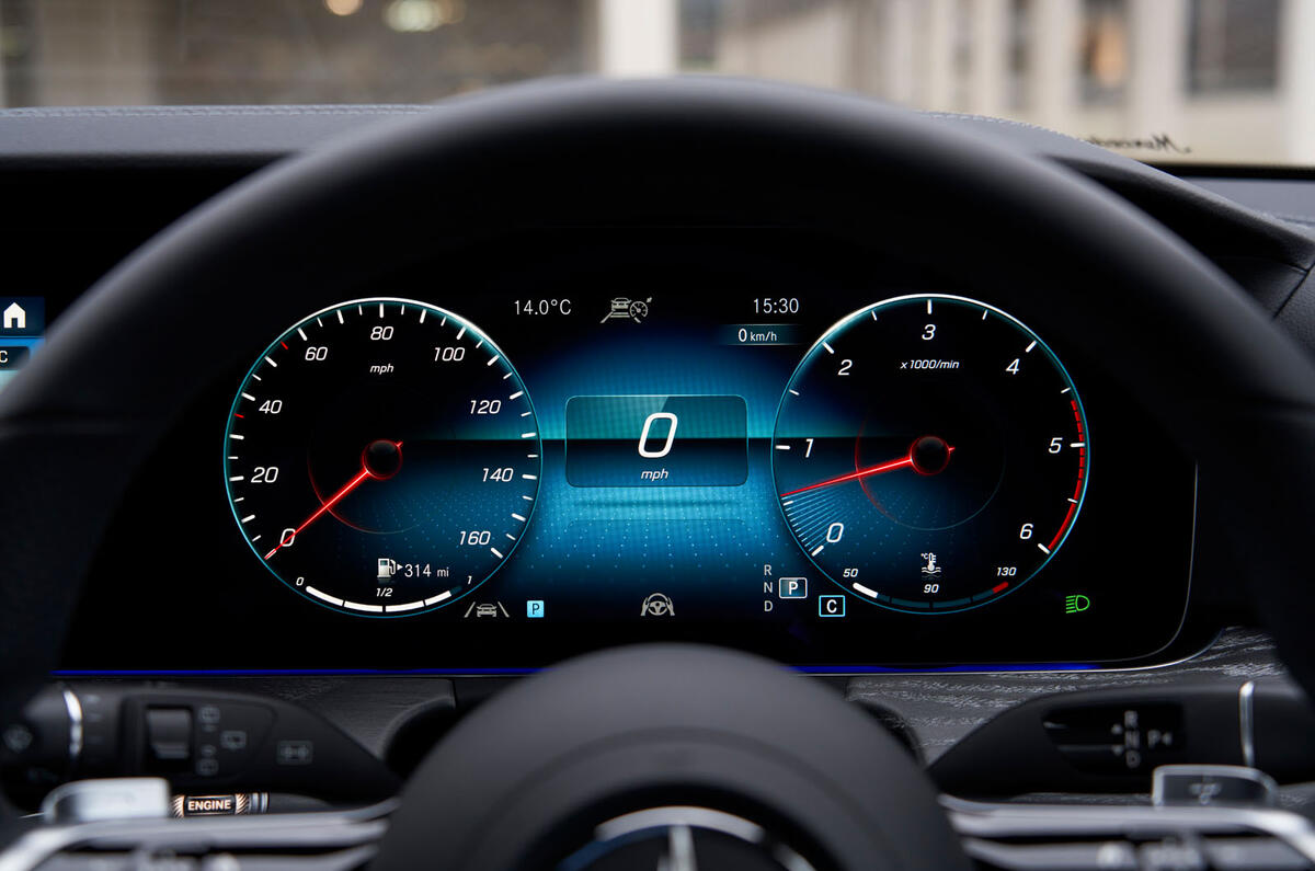 5 Mercedes Benz E Class 400d Estate 2021 UK first drive review instruments