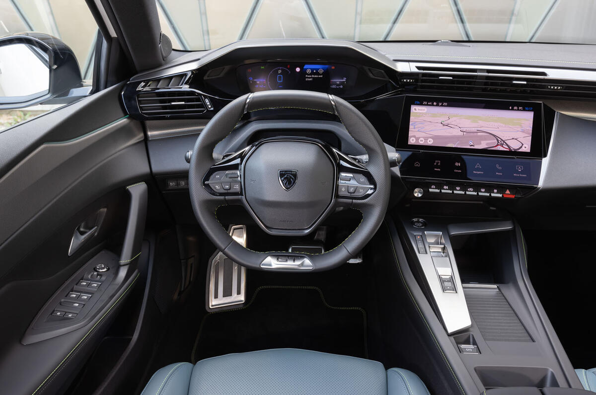 5 Peugeot 308 Hybrid 225 2021 LHD review dashboard