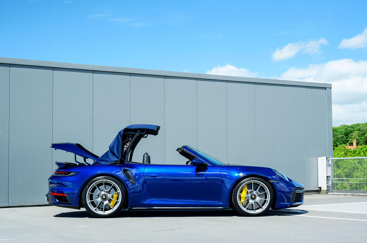 Porsche 911 Turbo S Cabriolet 2020 UK first drive review - folding roof