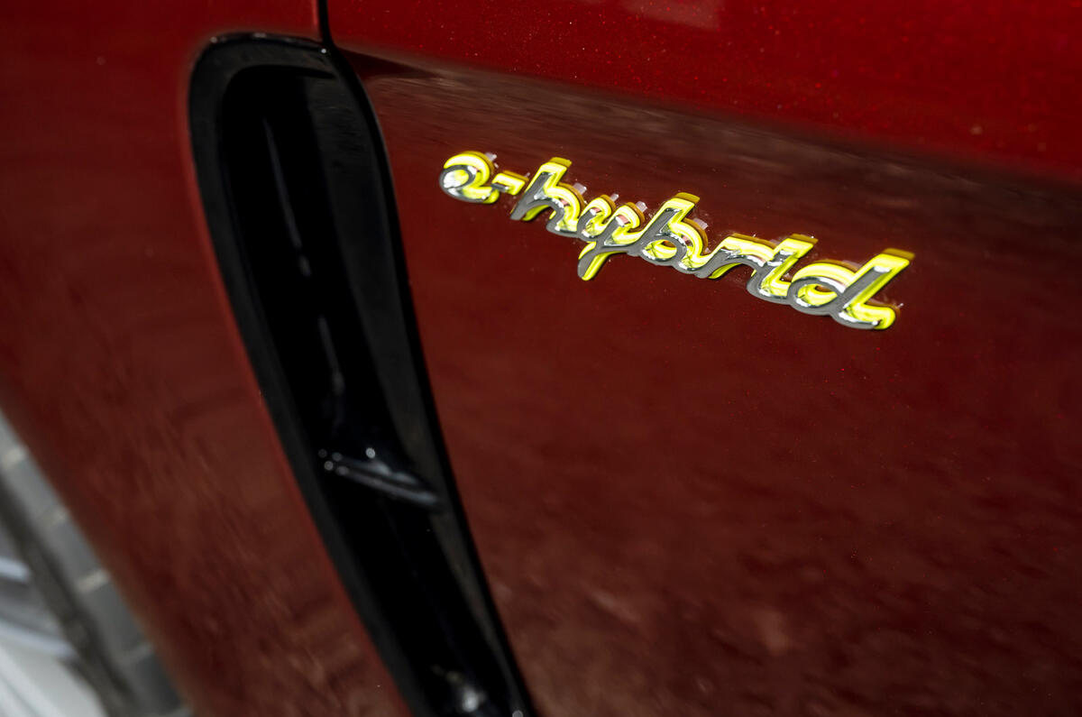 5 Porsche Panamera 4 ehybrid sport turismo 2022 UK review side decals