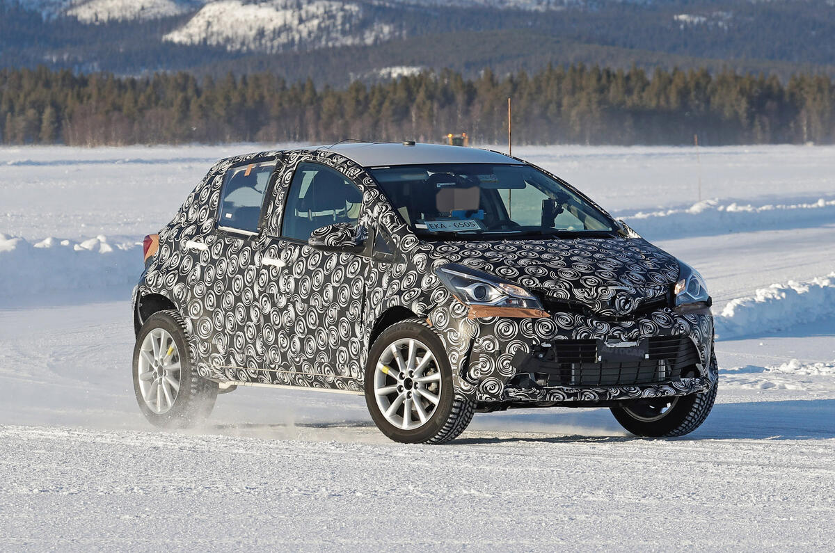 2021 Toyota small SUV prototype - cornering front