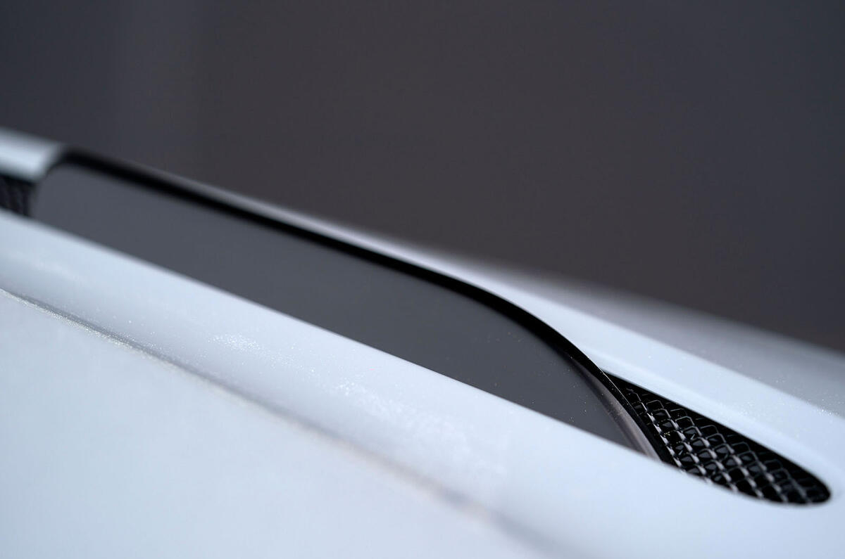 Aston Martin DB11 AMR 2018 review bonnet vents