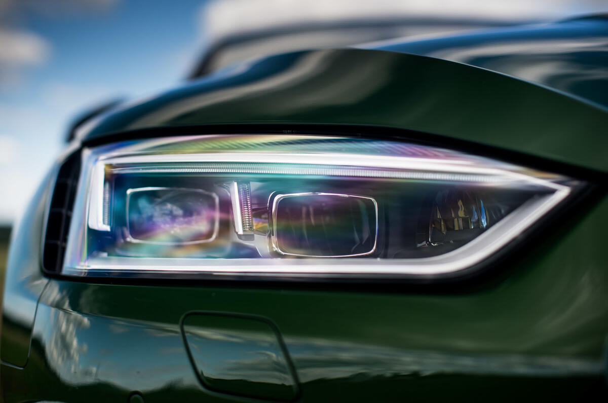 Audi RS5 Sportback 2019 first drive review - headlight details