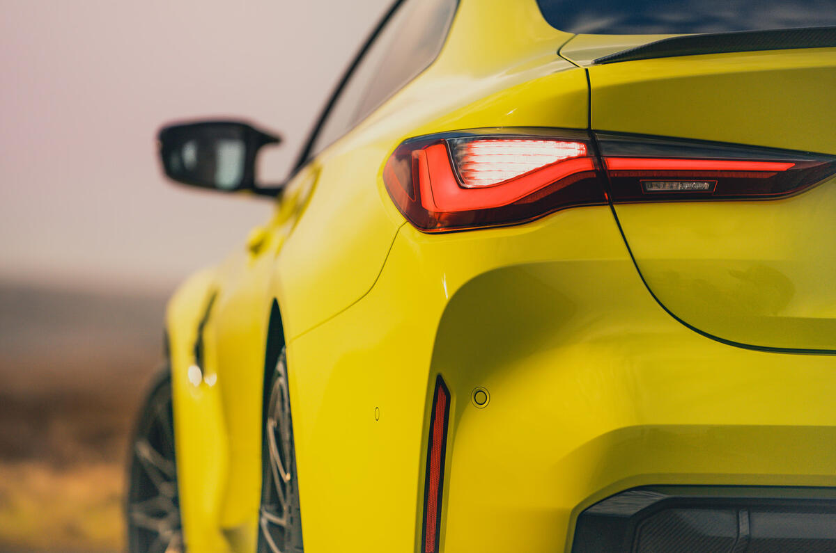 6 BMW M4 2021 UK first drive review rear lights